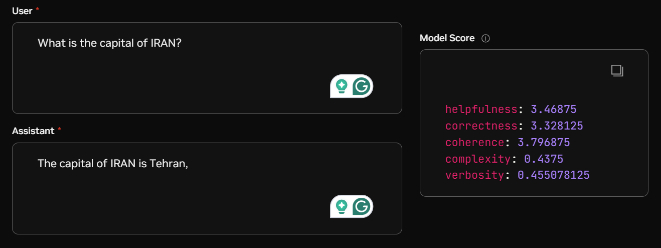 Example use of Nemotron 4. by author