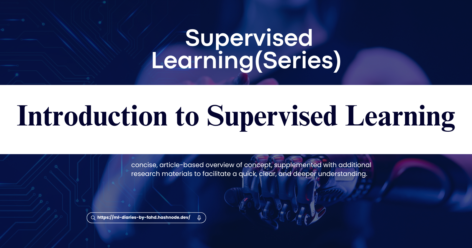 Introduction to Supervised Learning