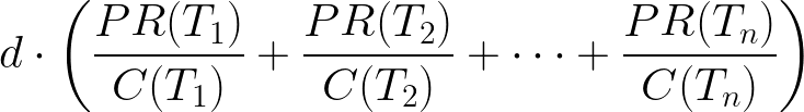 Right component in PageRank Formula - Image by Author